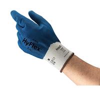 Ansell HyFlex 11-919 Work Gloves for Oily Environments, Mechanics Glove for Multi-Purpose, Second Skin Feel Liner, Mechanical Protection, Reusable, Men Women, Size L (12 Pairs)
