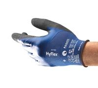 Ansell HyFlex 11-925 Professional Work Gloves, Waterproof and Oil-Resistant Nitrile Coating, Multipurpose Protection Gloves, Mechanical and Industrial Safety, Blue, Size L(1 Pair)