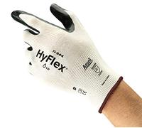 Ansell HyFlex 11-944 Ultra-Thin Work Gloves in Nylon, Multi-Purpose Protection Glove for Professionals, DIY, Industrial, Mechanics, Durable PPE Workwear, Men Women, Black, Size L (12 Pairs)