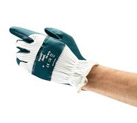 Ansell Hynit 32-815 Work Gloves with Liquid-Repellent Impregnation, Special Nitrile Formulation, Excellent Resistance to Abrasion and High Flexibility, Men Women, Size M (12 Pairs)