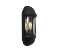 Ansell ALHL/PIR/BL Latina 42W E27 PIR Half Lantern Black