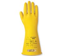 Ansell Low Voltage Electrical Insulating Gloves Class 0 14" Yellow Size M