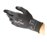 Ansell Mechanical Protection HyFlex 11-840 Handling Gloves Nitrile Black Size 7 12 Pairs