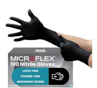 Ansell Microflex 93-732, Multipurpose Nitrile Disposable Gloves for Precise Handling and Mechanical Tasks, Latex Free, Powder-Free, Size XL (100 Pieces)