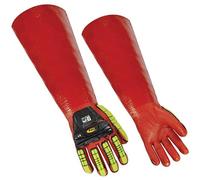 Ansell Ringers R075 Safety Work Gloves Mechanical Protection, Size 8 (M), (12 Pairs)
