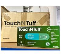 Ansell Touch Tuff Nitrile Powder Gloves Green Pack of 100 - Size M, L, XL