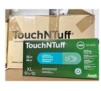 Ansell Touch Tuff Nitrile Powder Gloves Green Pack of 100 - Size M, L, XL