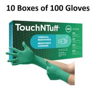 Ansell TouchNTuff 92-600 Disposable Nitrile Chemical Gloves XL 10 boxes x 100