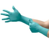 Ansell TouchNTuff 93-700 Nitrile gloves, food processing, Green, Size 7.5-8 (Pack of 10 pairs)