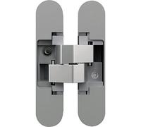 Anselmi Door Hinge Concealed AN1403D - Concealed Hinge for Doors up to 40 kg - 3D Adjustable - 180 Degrees Die-Cast Zinc Chrome-Plated Polished