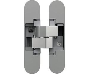 Anselmi Door Hinge Concealed AN1403D - Concealed Hinge for Doors up to 40 kg - 3D Adjustable - 180 Degrees Die-Cast Zinc Chrome-Plated Polished