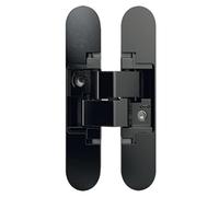 Anselmi Door Hinge Concealed AN1503D - Concealed Hinge for Doors up to 40 kg - 3D Adjustable - 180 Degrees, Zinc Die-Cast Black