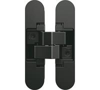 Anselmi Door Hinge Concealed AN1603D - Concealed Hinge for Doors up to 60 kg - 3D Adjustable - 180 Degrees, Zinc Die-Cast Black