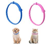 Anseom 2 Pack Dog Repellent Collars Puppy Natural Repellent Treatment Adjustable Repellent Collar for Small-Medium Dogs Cats Waterproof Reflective Dog Repellent Last for 8 Months (38cm)