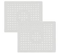 Anseom 2 Pcs Sink Mat Soft Rubber Kitchen Sink Mat Anti Slip Sink Protector Mat Dish Drying Mat for Sink Rubber Sink Protector Mat for Kitchen Countertops Dish Drainer,31 x 26 cm (White)