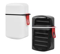 Anseom 2 Pieces Travel Soap Dishes with Lid, Waterproof Leakproof Travel Soap Case, 12x7x4.5cm Portable Soap Boxes, Double Layer Soap Bar Dish for Bathroom Shower Travel School Gym Camp