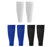 Anseom 3 Pair Football Sock Sleeves, Kids Football Socks Football Sock Tape Calf Sleeves Sock Sleeves Junior Football Socks Athletes Foot Socks for Kids Boys Football Running Sport