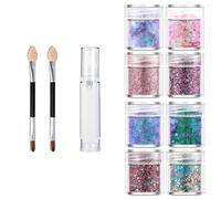 Anseom Chunky Glitter Gel, Mermaid Sequins for Body Hair Face Eye Lip Festival Holographic Glitter for Party Show Nightclub Art Festival Makeup Decoration