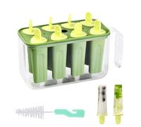 Anseom Ice Lolly Moulds Small Ice Cream Molds with Sticks, Food Grade Popsicle Moulds with Mini Cleaning Brush, Reusable Popsicle Makers Ice Pop Mould for Kids Adults