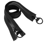 Anseom Super Large Separable 2-Way Zip Black Plastic Zip 85cm #15 DIY Zipper for Coat Jacket Tent DIY Sewing Tailor Crafts - Metal Zipper Pull