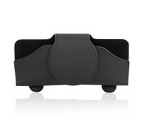 Anseom Visor Sunglasses Case Premium Leather Car Sunglasses Holder Clip Car Sunglass Holder Glasses Holder Glasses Holder with Magnetic Closure, Universal Fit Eyeglasses Organizer for all Car Models