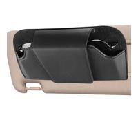 Anseom Visor Sunglasses Case, Sunglasses Holder for Car Sun Visor, Universal Auto Eyeglasses Organizer Box Leather Car visor sunglasses Holder Storage Box with Magnetic Closure for car Truck SUV,Black