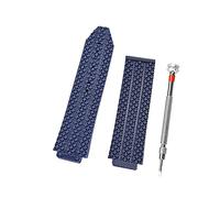 AnSettle 24mm Silicone Watch Strap with Replacement Tool for Hublot Big Bang (Blue)