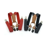 Anshili 2 x children's braces, 4 clips, Y-shape, 2.5 cm wide, d, One size