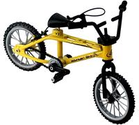 Anshka 2023 New Tech Deck Finger Bike Bicycle Toys Boys Kids Children Wheel BMX Model Toy, for the children with ADHD, anxiety disorders of the working people, depression people (Yellow)