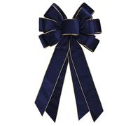 anshome Large Christmas Bow for Wreath 20 * 11inch Vintage Navy Wreath Bow Blue Velvet Tree Topper Ornament Decorative Bows for Wedding Home Outdoor Indoor Party