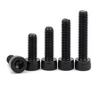 ANSIEDIO 12.9 Grade High Tensile Hex Socket Cap Machine Screws Black Allen Bolts,M8×10mm,20 pcs