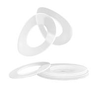 ANSIEDIO Clear PVC Soft Washers Plastic Flat Gaskets M5x14x0.8 mm (80 pcs) | Soft clear PVC washers. Flexible, insulating, waterproof plastic gaskets for screws, plumbing, glass and DIY sealing.
