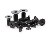 ANSIEDIO M3 Hex Socket Countersunk Machine Screws Bolts, Black High Tensile Alloy Steel Allen Bolts, M3×6mm,30 pcs
