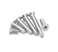 ANSIEDIO M3 Phillips Flat Head Machine Screws Bolts Stainless Steel Cross Countersunk Screws, M3×4mm,50 pcs