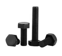 ANSIEDIO Nylon Hex Bolts, Black Plastic Hexagon Screws M10x100mm (5 pcs) | Premium nylon construction, corrosion resistant, non-conductive. Wide application for electronics and machinery assembly