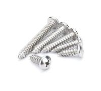 ANSIEDIO Self-tapping Screws Cross Round Head Wood Screws,304 Stainless Steel Drywall Screw, M2×20mm,100 pcs