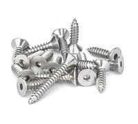 ANSIEDIO Self tapping Screws Stainless Steel Screws Hex Socket Flat Head Wood Screws, M5×40mm,20 pcs