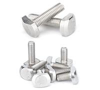 ANSIEDIO Stainless Steel T-bolt T-slot Bolts T-shaped Pressure Plate Screws, M10*40mm,2 pcs