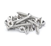 ANSIEDIO Wood Screws Phillips Flat Head Screws Self Tapping Screws, Stainless Steel Countersunk Screws,M3×25mm,100 pcs