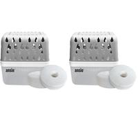 ANSIO 360º Moisture Absorber,1 Device & 2 Refill Tabs 450g - Absorbs Moisture Fast, Anti-Condensation & Mould Prevention - Refillable Condensation Absorber, Ideal for Home, Office, Garage, Bathroom