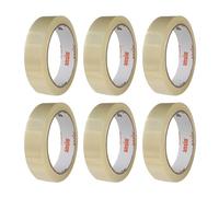 ANSIO Cellotape Clear Packing Tape 24mm x 40m - Pack of 6 Parcel Tape for Easy, Secure Packaging