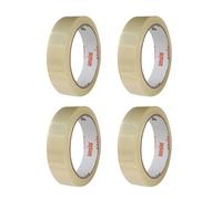ANSIO Cellotape Clear Packing Tape 24mm x 50m - Pack of 4 Parcel Tape Strong Adhesive for Easy, Secure Packaging