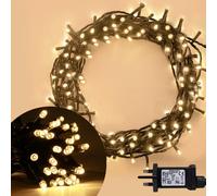 ANSIO® Christmas Lights 300 LED 30m/98ft Christmas Tree Lights for Indoor & Outdoor Warm White Decorations Fairy String Lights for Xmas Garden Bedroom & Party | Mains Powered Green Cable