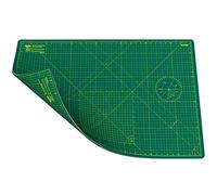 ANSIO Craft Cutting Mat Self Healing A1 Double Sided 5 Layers - Quilting, Sewing, Scrapbooking, Fabric & Papercraft - Imperial/Metric 34 Inch x 22.5 Inch / 89cm x 59cm - Green/Green