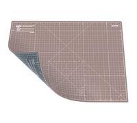 ANSIO Craft Cutting Mat Self Healing A2 Double Sided 5 Layers - Quilting, Sewing, Scrapbooking, Fabric & Papercraft - Imperial/Metric 22.5 Inch x 17 Inch / 59cm x 44cm - Brown/Grey