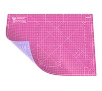 ANSIO Craft Cutting Mat Self Healing A2 Double Sided 5 Layers - Quilting, Sewing, Scrapbooking, Fabric & Papercraft - Imperial/Metric 22.5 Inch x 17 Inch / 59cm x 44cm - Super Pink/Lavender Purple