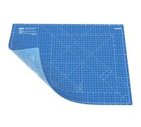 ANSIO Craft Cutting Mat Self Healing A2 Double Sided 5 Layers - Quilting, Sewing, Scrapbooking, Fabric & Papercraft - Imperial/Metric 22.5 Inch x 17 Inch / 59cm x 44cm - True Blue/Sky Blue