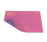 ANSIO Craft Cutting Mat Self Healing A3 Double Sided 5 Layers - Quilting, Sewing, Scrapbook, Fabric & Papercraft - Imperial/Metric 17 Inch x 11 Inch / 42cm x 27cm - Super Pink/Royal Purple