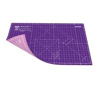 ANSIO Craft Cutting Mat Self Healing A3 Double Sided 5 Layers - Quilting, Sewing, Scrapbook, Fabric & Papercraft - Imperial/Metric 17 Inch x 11 Inch / 42cm x 27cm - Royal Purple/Carnation Pink