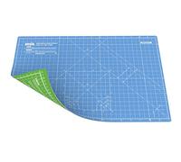 ANSIO Craft Cutting Mat Self Healing A3 Double Sided 5 Layers - Quilting, Sewing, Scrapbook, Fabric & Papercraft - Imperial/Metric 17 Inch x 11 Inch / 42cm x 27cm - Sky Blue/Lime Green